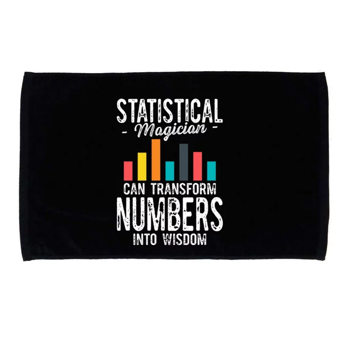 In A World Full Of Data Math Science Statistics Teacher Gift Microfiber Hand Towel