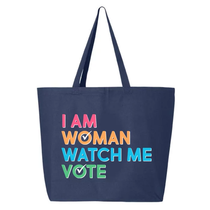 I Am Woman Watch Me Vote 25L Jumbo Tote