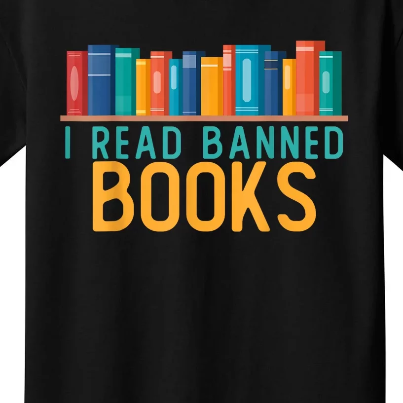 I Am With The Banned Books Shirts Funny I Read Banned Books Kids T-Shirt