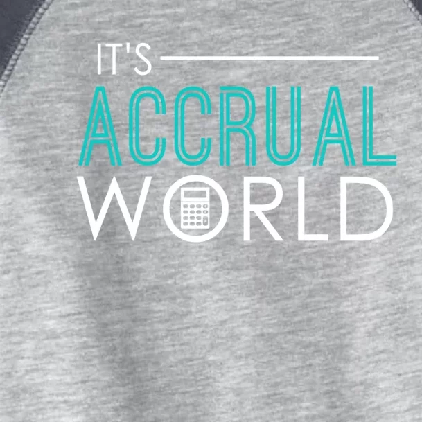 It's Accrual World Funny Accounting And Accountant Cpa Gift Toddler Fine Jersey T-Shirt