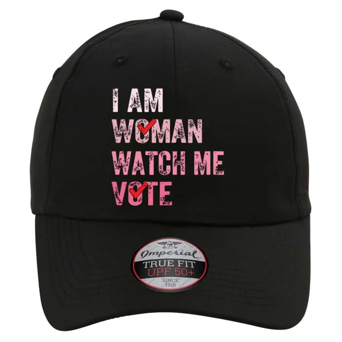 I Am Woman Watch Me Vote Vintage Voting The Original Performance Cap