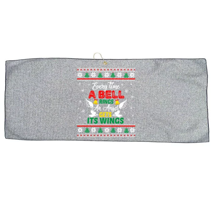 ItS A Wonderful Life Every Time A Bell Rings Cute Christmas Great Gift Large Microfiber Waffle Golf Towel