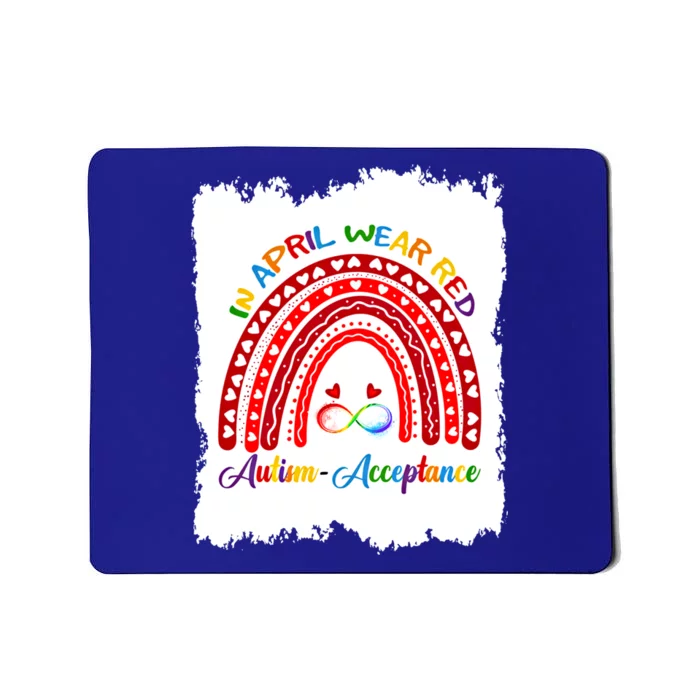 In April Wear Red Instead Autismacceptance Gift Mousepad