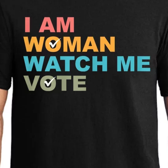 I Am Woman Watch Me Vote Pajama Set