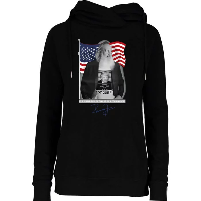 In A World Full Of Clarks Be A Cousin Eddie Womens Funnel Neck Pullover Hood