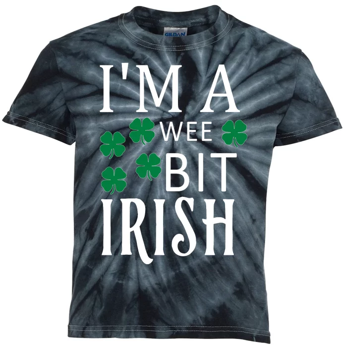 I'm A Wee Bit Irish Kids Tie-Dye T-Shirt