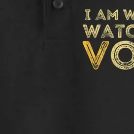 I Am Woman Watch Me Vote 2024 Dry Zone Grid Performance Polo