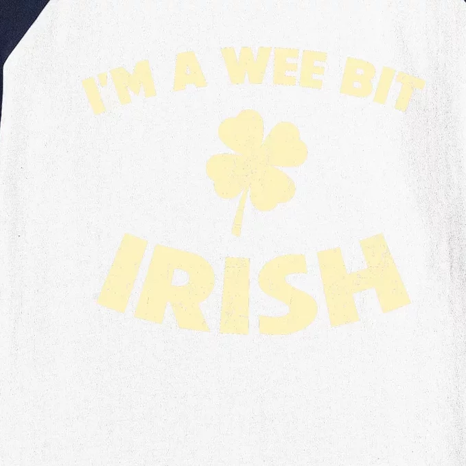 I'm A Wee Bit Irish | St Patricks Day Baseball Sleeve Shirt