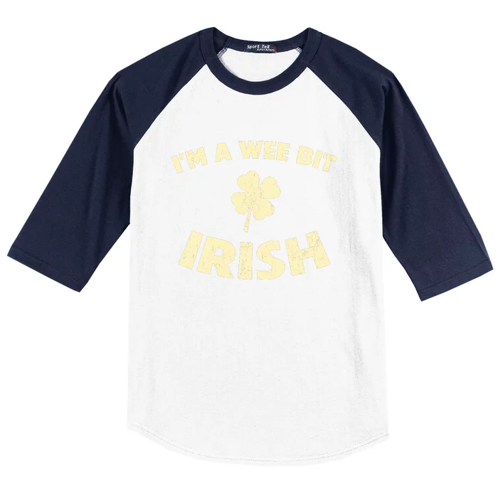 I'm A Wee Bit Irish | St Patricks Day Baseball Sleeve Shirt