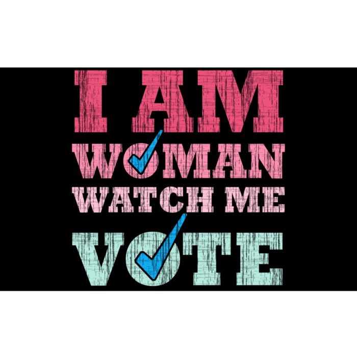 I Am Woman Watch Me Vote 2024 Bumper Sticker