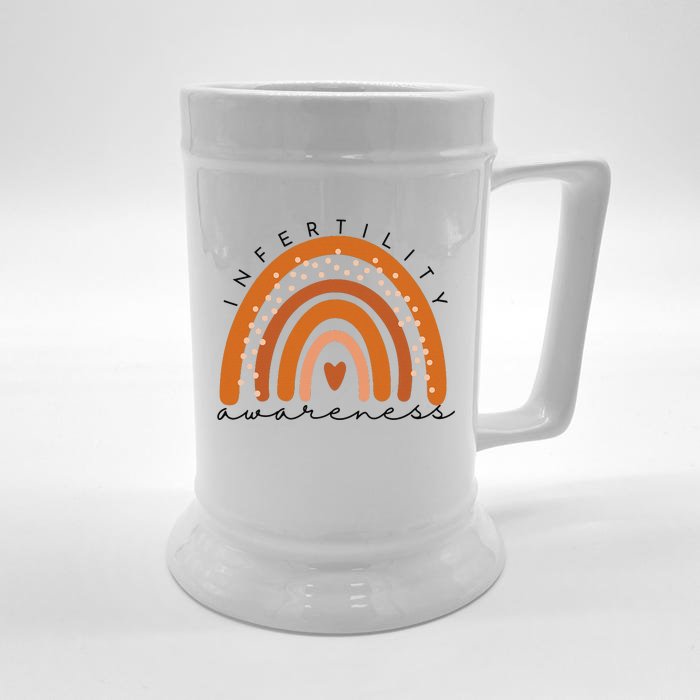 Infertility Awareness Week In April We Wear Orange IVF Front & Back Beer Stein