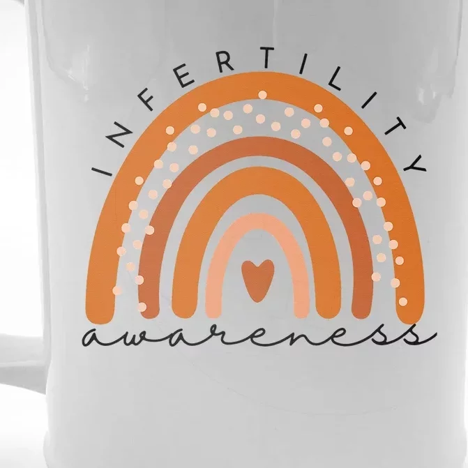 Infertility Awareness Week In April We Wear Orange IVF Front & Back Beer Stein