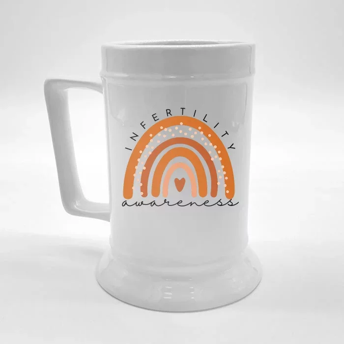 Infertility Awareness Week In April We Wear Orange IVF Front & Back Beer Stein