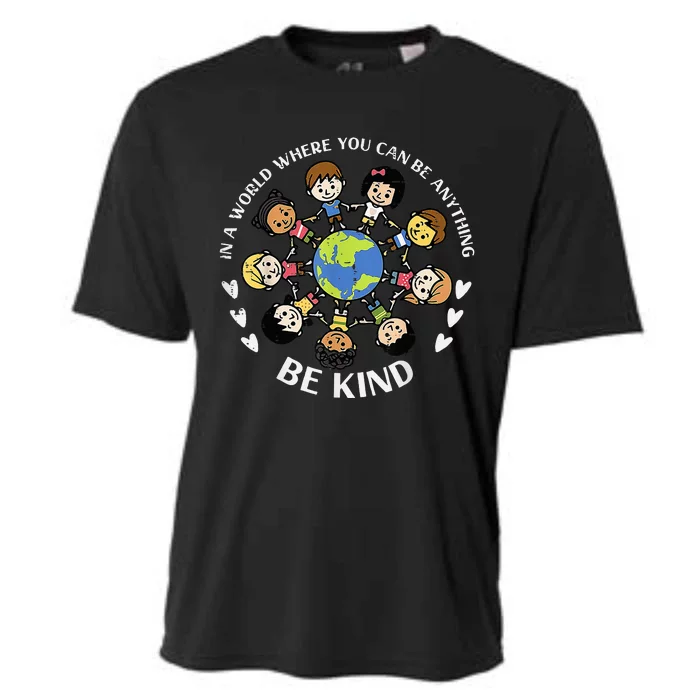 In A World Be Kind Earth Anti Bullying Unity Day Orange Cooling Performance Crew T-Shirt