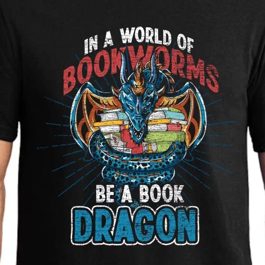 In A World Full Of Bookworms Be A Book Dragon Gift Pajama Set