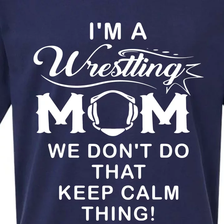 Im A Wrestling Mom Best Funny Wrestling Mom Sueded Cloud Jersey T-Shirt