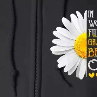 In A World Full Of Grandmas Be An Omi Daisy MotherS Day Full Zip Hoodie