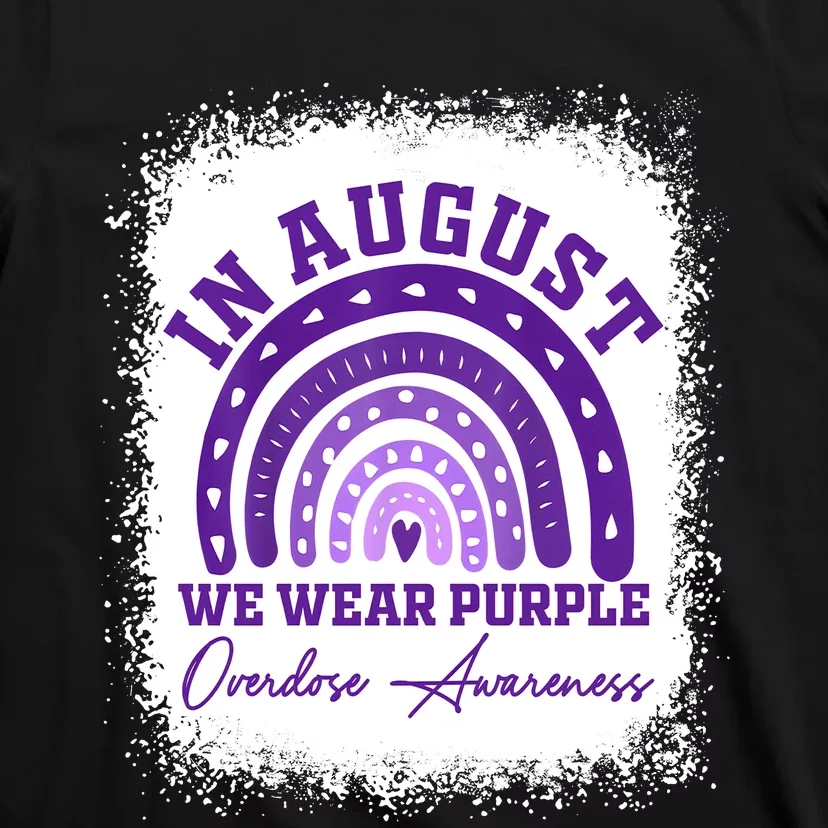 In August We Wear Purple Overdose Awareness T-Shirt