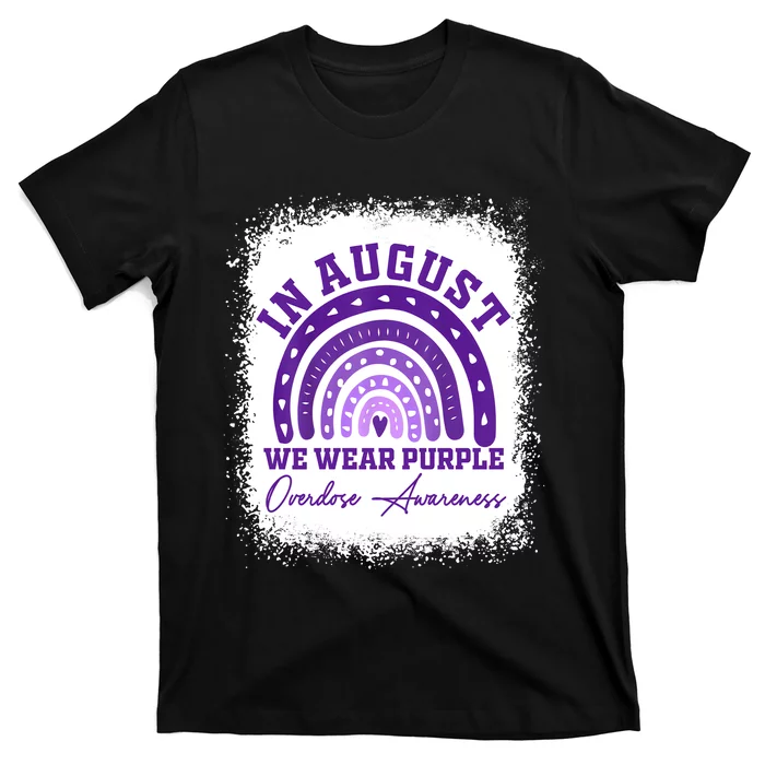 In August We Wear Purple Overdose Awareness T-Shirt