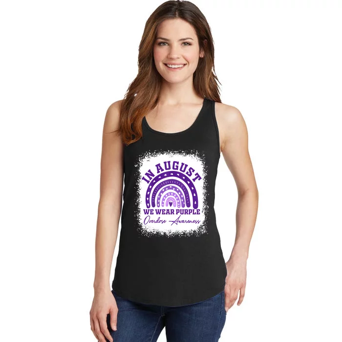 In August We Wear Purple Overdose Awareness Ladies Essential Tank