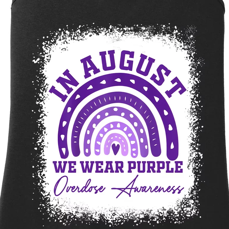 In August We Wear Purple Overdose Awareness Ladies Essential Tank