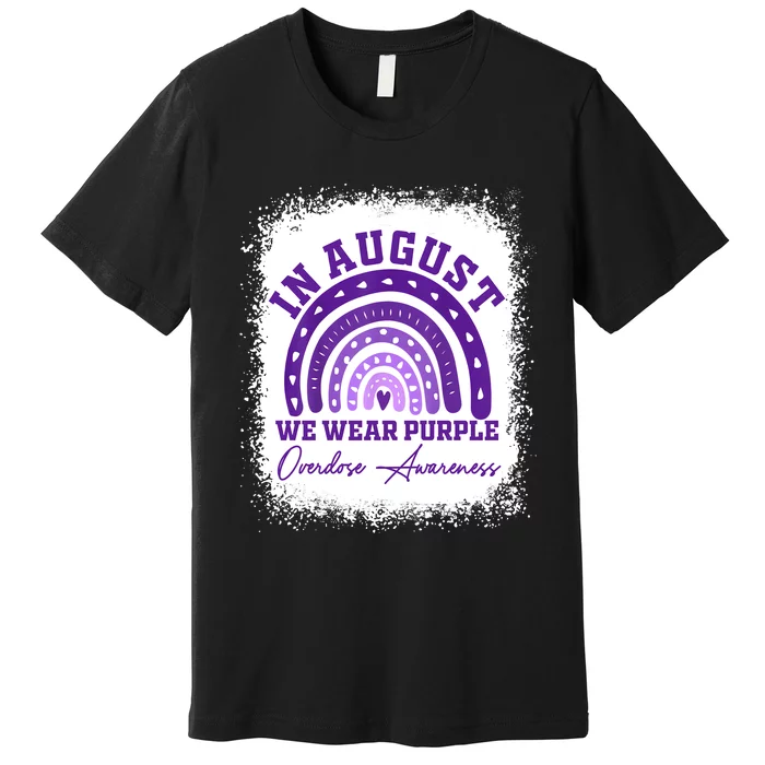 In August We Wear Purple Overdose Awareness Premium T-Shirt