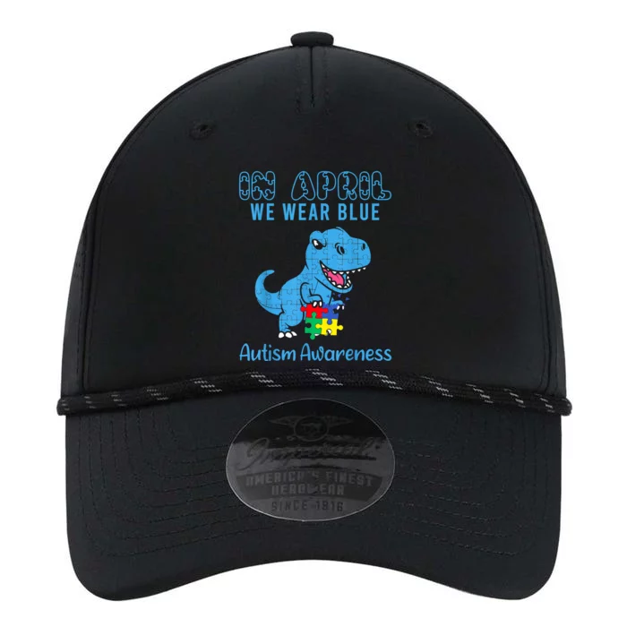 In April We Wear Blue Autism Awareness Month Dinosaur Performance The Dyno Cap