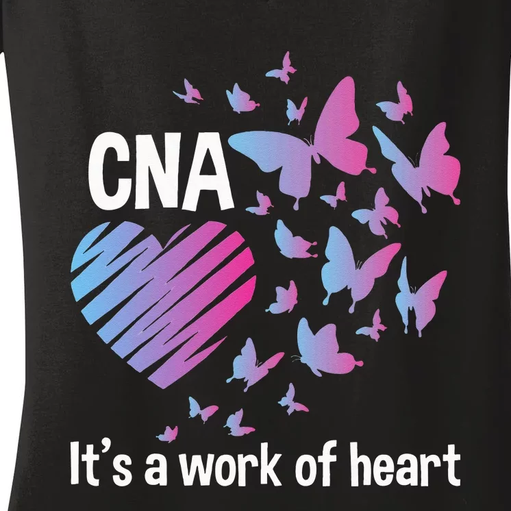 It's A Work Of Heart CNA Certified Nursing Assistant Women's V-Neck T-Shirt