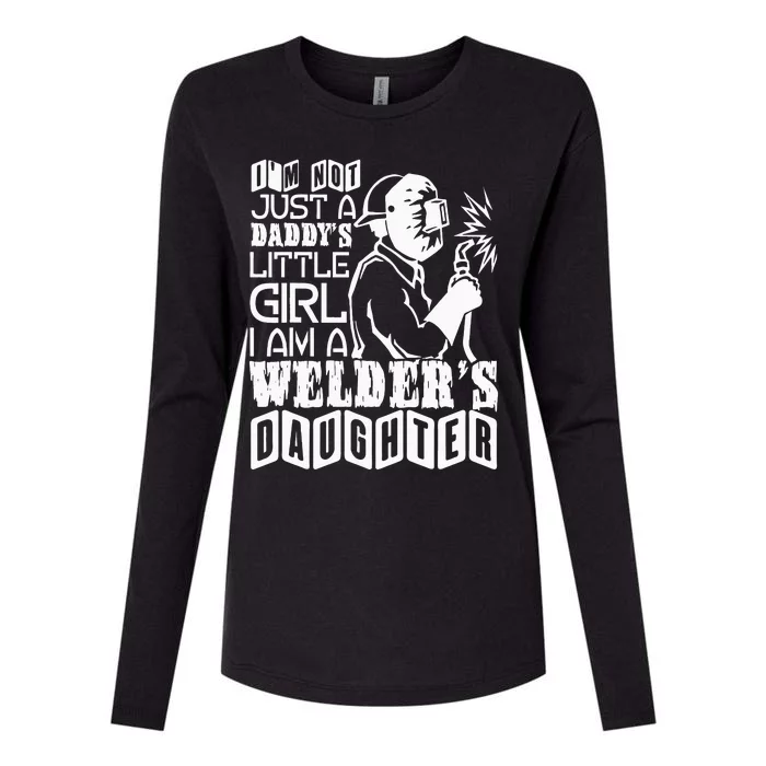 I'm A Welder's Daughte Welder Dad Womens Cotton Relaxed Long Sleeve T-Shirt