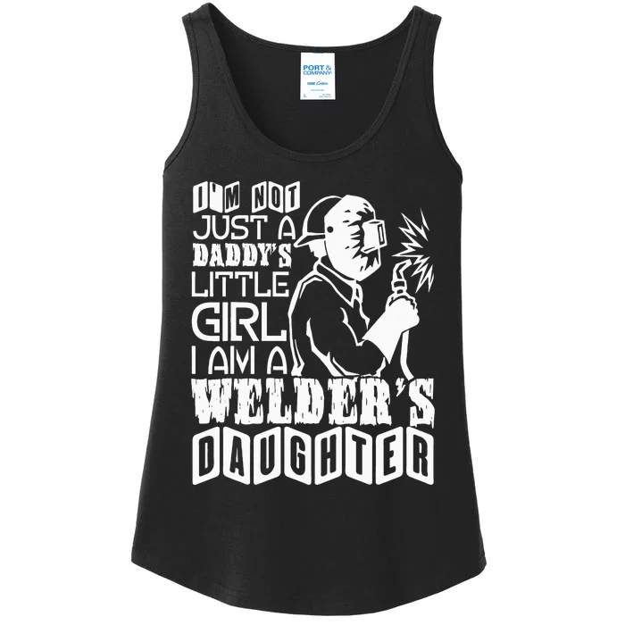 I'm A Welder's Daughte Welder Dad Ladies Essential Tank