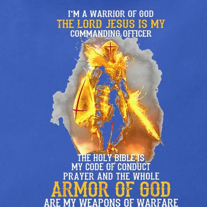 Im A Warrior Of God The Lord Jesus Is My Commanding Officer Zip Tote Bag