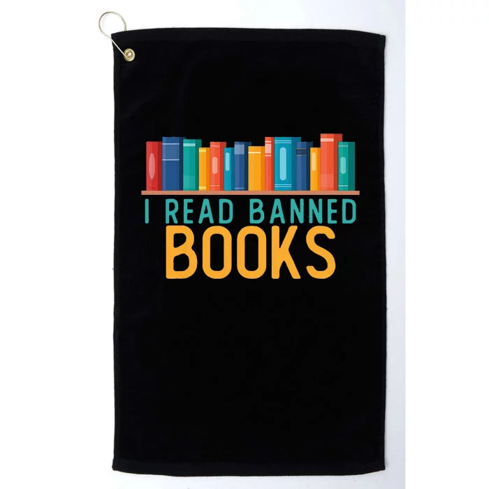 I Am With The Banned Books Funny I Read Banned Books Platinum Collection Golf Towel