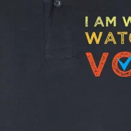 I Am Woman Watch Me Vote Softstyle Adult Sport Polo