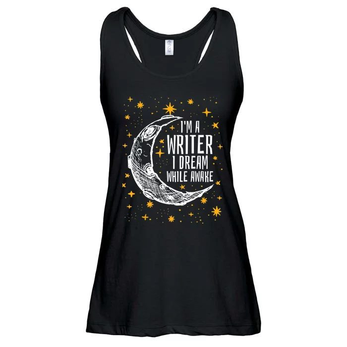 I'm A Writer I Dream While Awake Writer Author Cute Gift Ladies Essential Flowy Tank