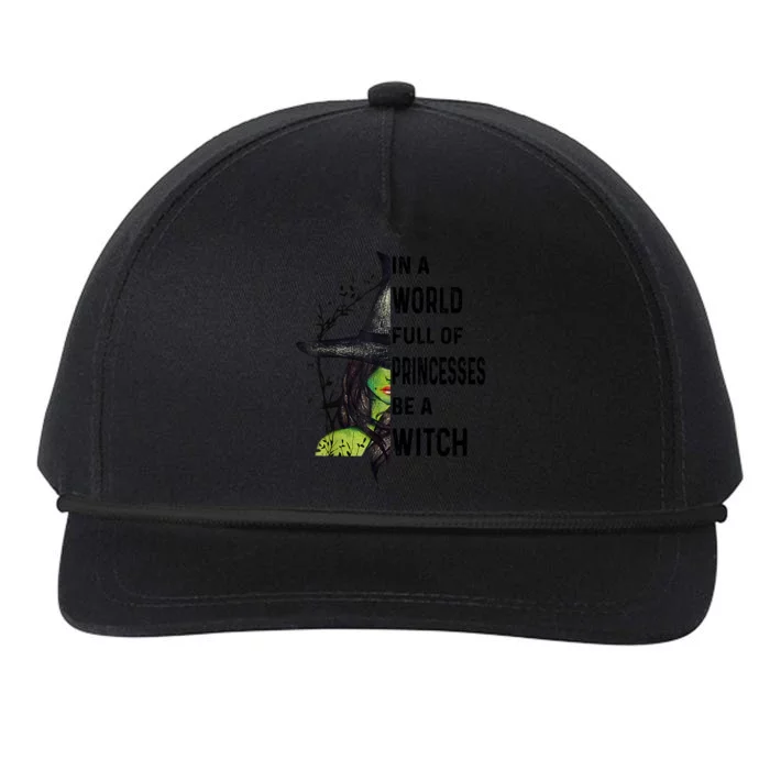 In A World Full Of Princesses Be A Witch Halloween Snapback Five-Panel Rope Hat