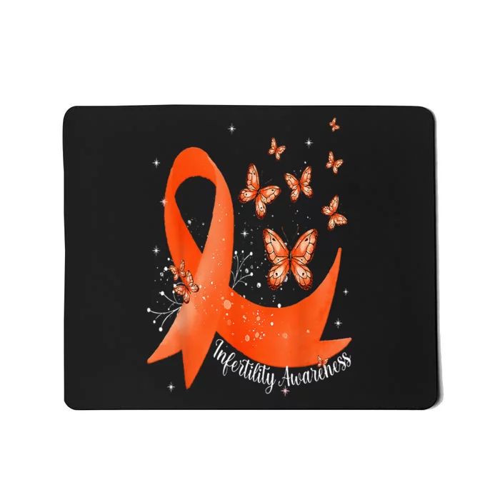 In April We Wear Orange Infertility Awareness Month Mousepad