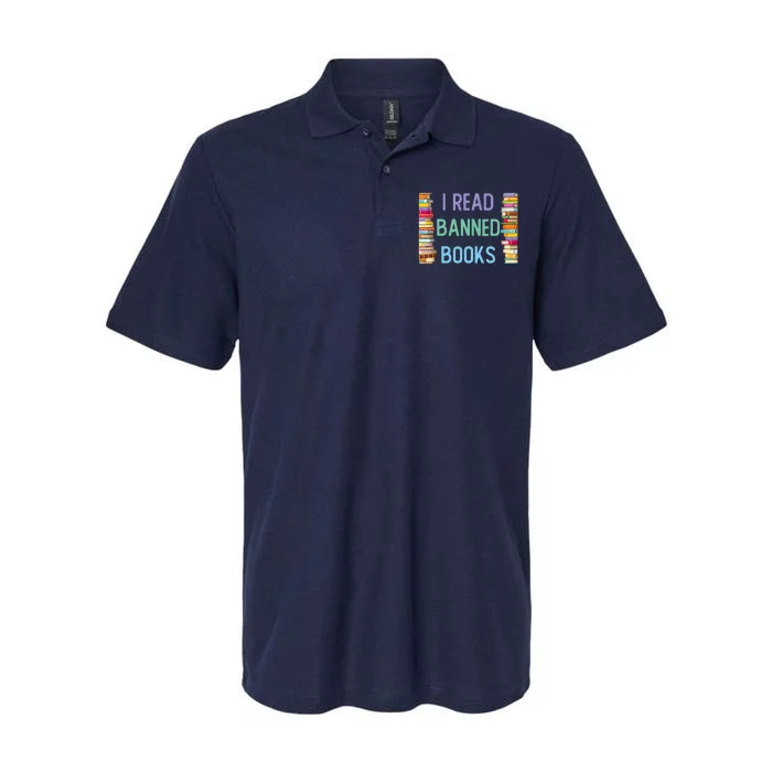 I Am With The Banned Books Funny I Read Banned Books Softstyle Adult Sport Polo