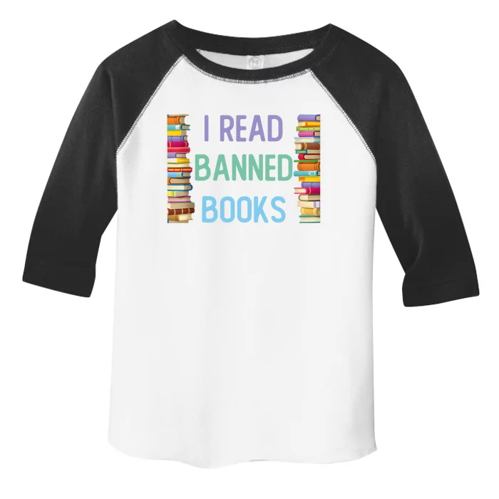 I Am With The Banned Books Funny I Read Banned Books Toddler Fine Jersey T-Shirt