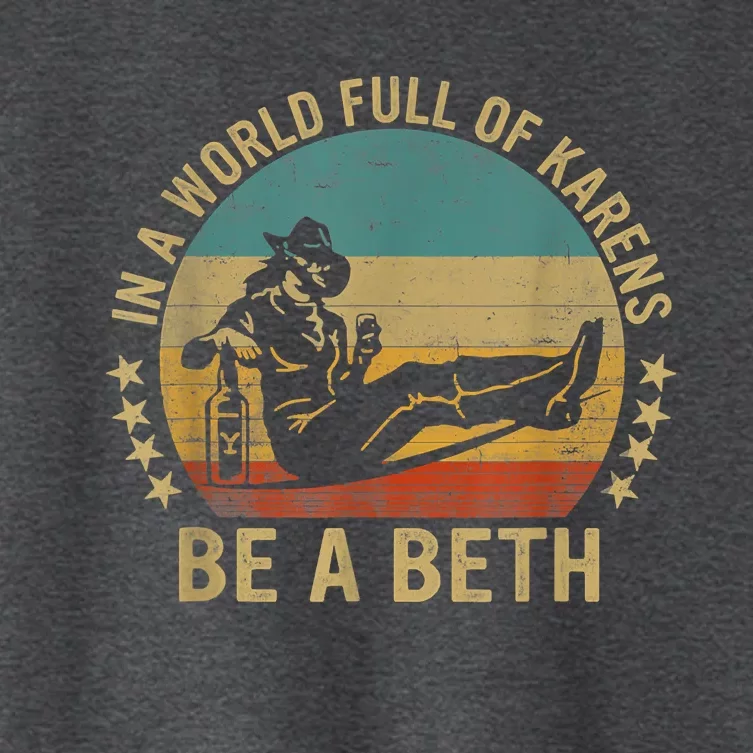 In A World Full Of Karens Be A Beth Women's Crop Top Tee