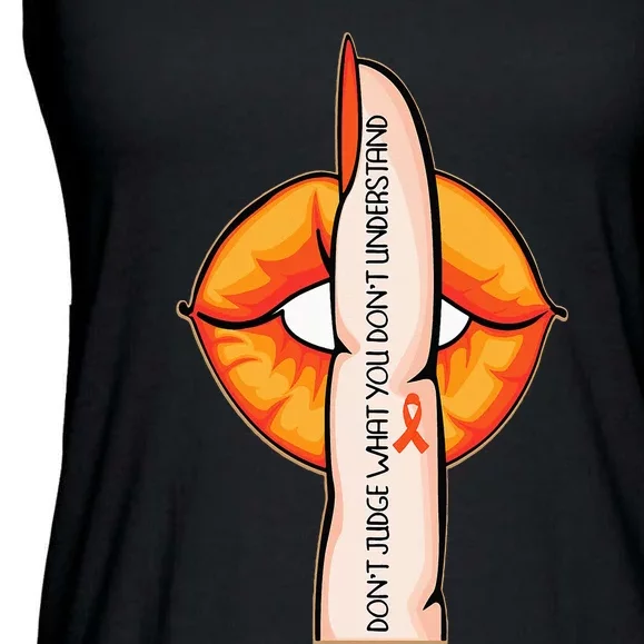 In April We Wear Orange Infertility Awareness Ladies Essential Flowy Tank