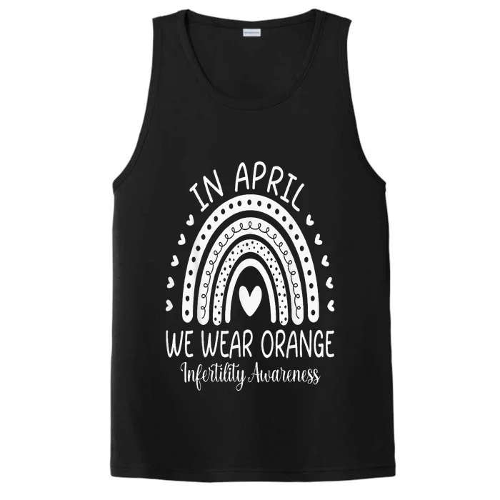 In April We Wear Orange Infertility Awareness Week Performance Tank