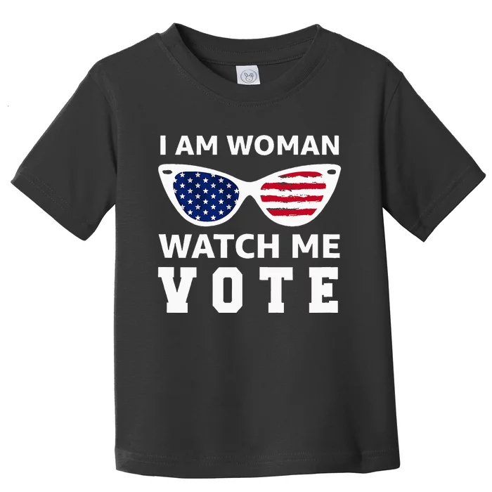 I Am Woman Watch Me Vote Toddler T-Shirt