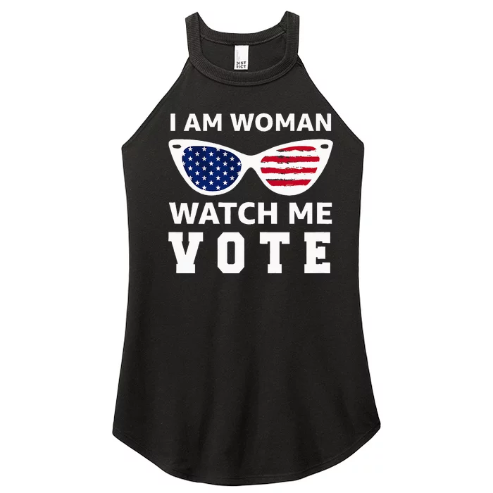 I Am Woman Watch Me Vote Women’s Perfect Tri Rocker Tank