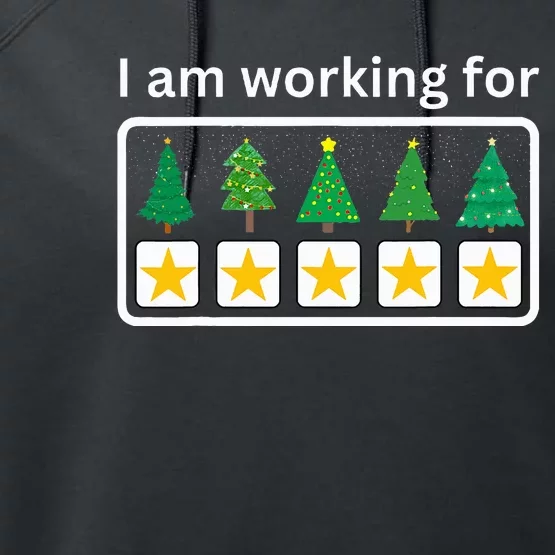 I Am Working For Christmas Break 5 Stars Xmas Performance Fleece Hoodie