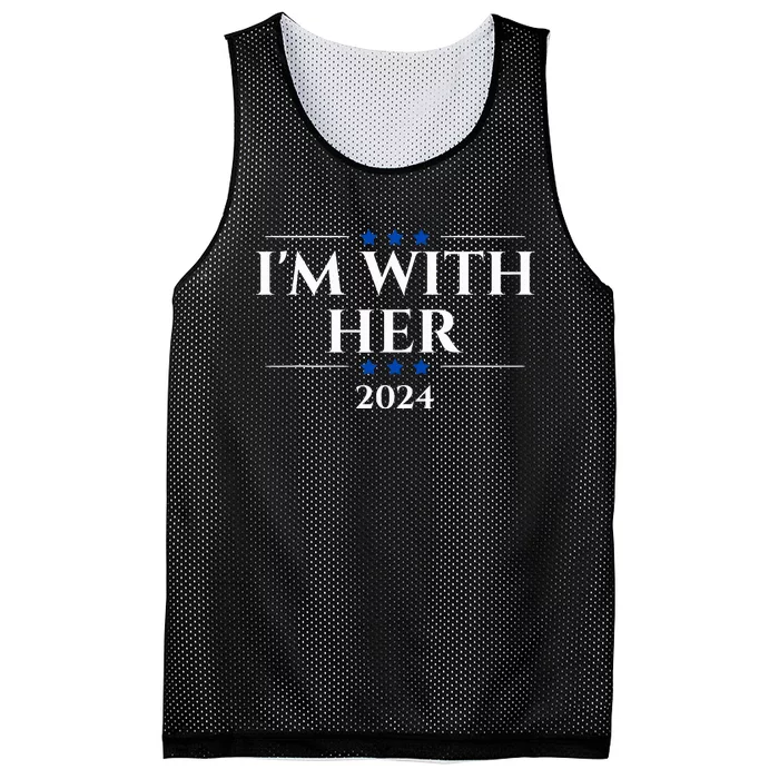 I Am With Her Kamala Mesh Reversible Basketball Jersey Tank