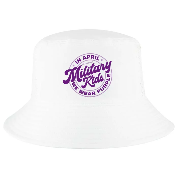 In April We Wear Purple Military Cool Comfort Performance Bucket Hat