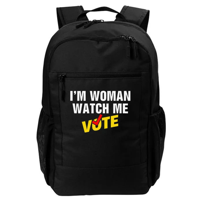 I Am Woman Watch Me Vote Daily Commute Backpack