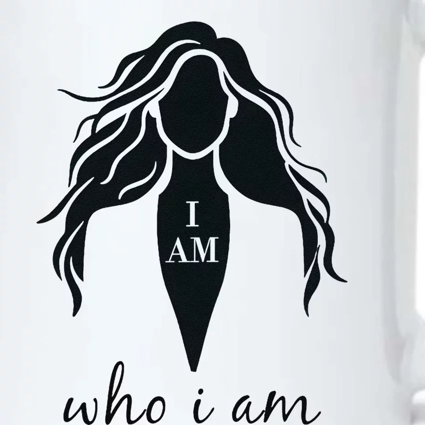 I Am Who I Am Women For President Kamala Harris Walz 2024 Black Color Changing Mug