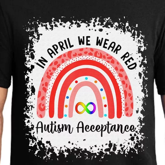 In April Wear Red Instead Autism Acceptance Pajama Set