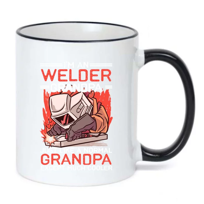 I'm An Welder Grandpa Just Like A Normal Grandpa Except Much Funny Gift Black Color Changing Mug